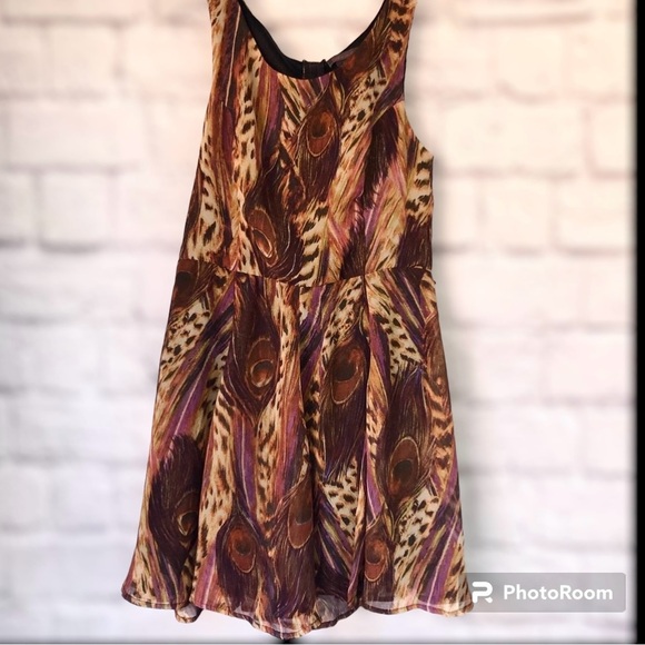 Love Fire PeacockSheath Dress - Picture 1 of 7